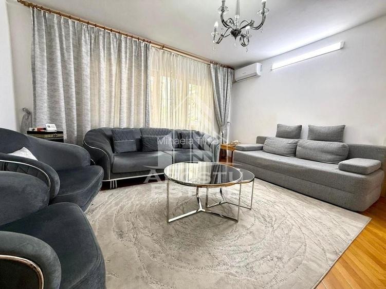 Apartament 3 camere, parter inalt, mobilat, centrala, zona Soarelui