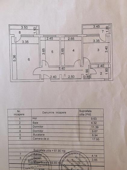 De vanzare apartament 3 camere - 6