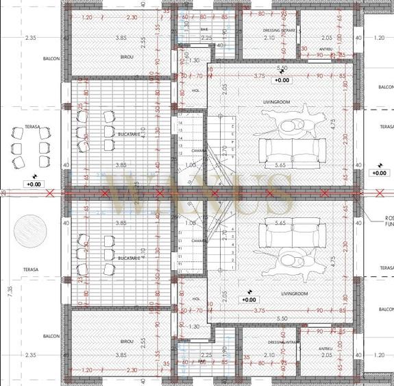Duplex semifinisat de vanzare, 140mp, 200mp teren, Tineretului - 2