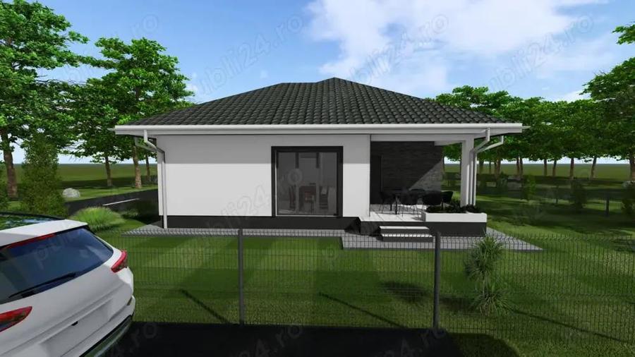 Tautii Magheraus (zona str. 4) PROIECT NOU casa pe parter, s.c.=150 mp, teren 500 mp - 6