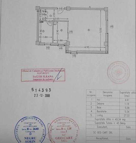Greenfield, Padurea Baneasa loc de parcare garsoniera mobilata an 2009 - 1