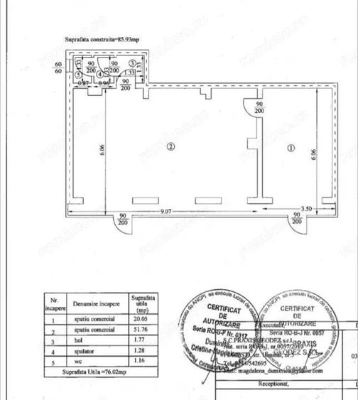 Spatiul Comercial 60 mp, Parter - 6