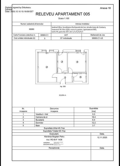 Apartament Cosmopolis, 2 camere, parter - 1