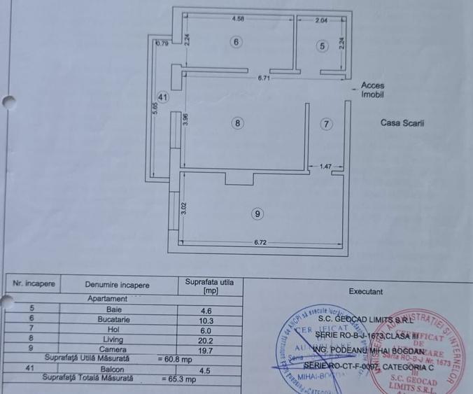 Apartament cu 2 camere decomandat, mobilat în Groapa