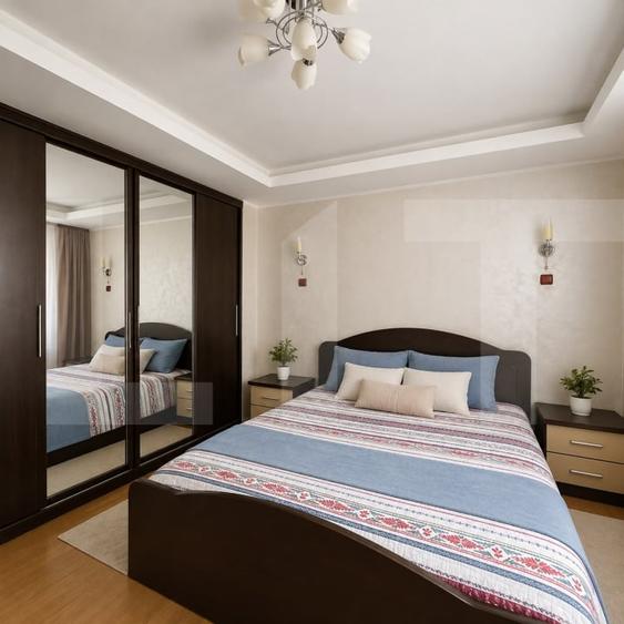Apartament cu 3 camere decomandat, mobilat în Central