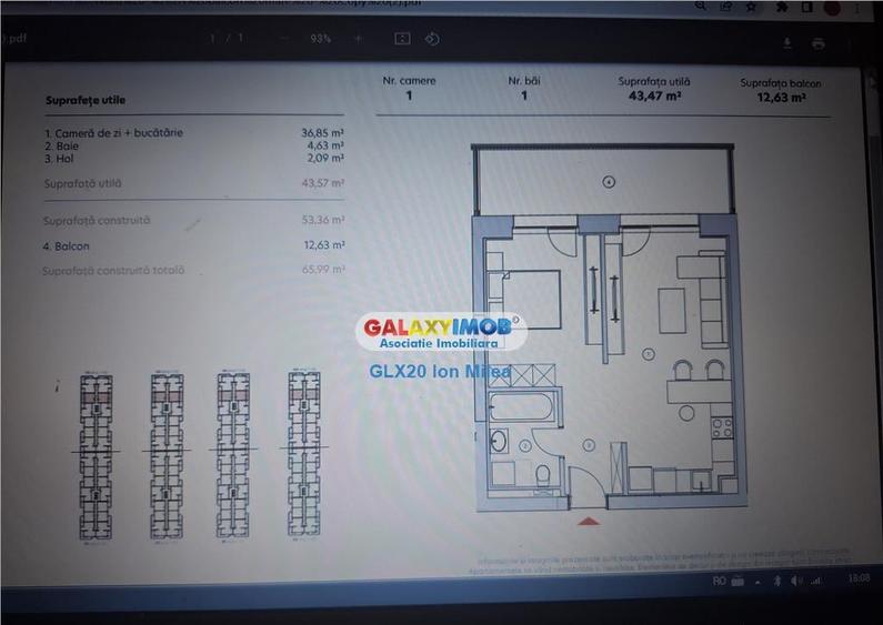 Apartamente tip studio zona Pipera proiect nou! - 1