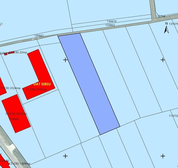 Teren intravilan 9.600 mp cu PUZ * Zona Industriala Vest Sibiu - 2