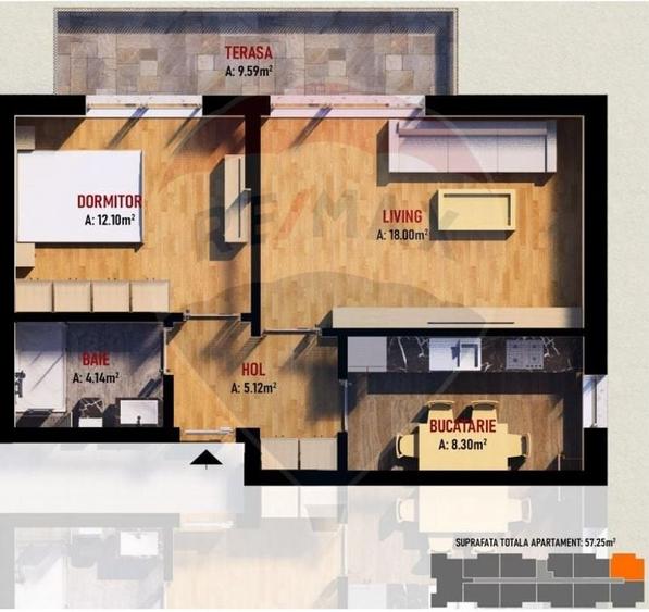 Vanzare apartamente noi - garsoniere tip studio, 2 si 3 camere Fundeni - 1