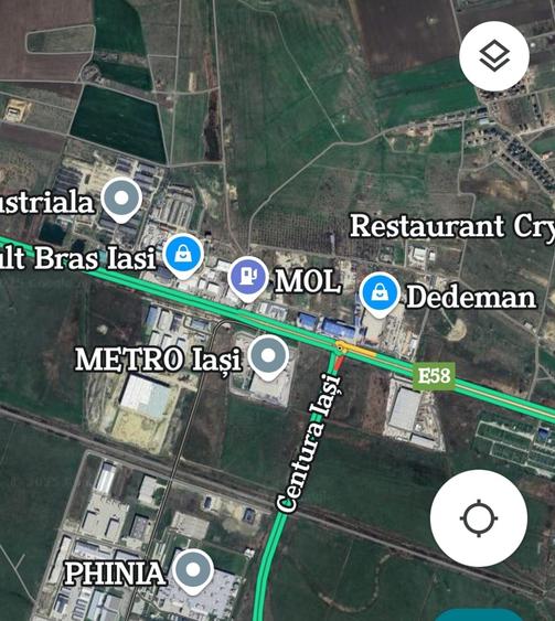 Teren intravilan cu destinatie industrial, E85, Miroslava - 1