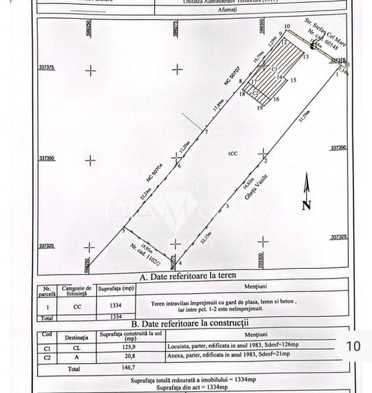 0% Comision Teren intravilan 1334mp 100e/mp Afumati Str.Stefan cel Mare - 7