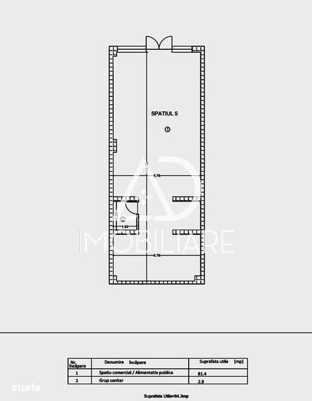Inchiriere spatiu comercial stradal, Tudor Vladimirescu | 85 mp - 1