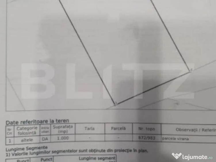 Teren intravilan , 2000 mp , front 49 ml, Scheia - 1