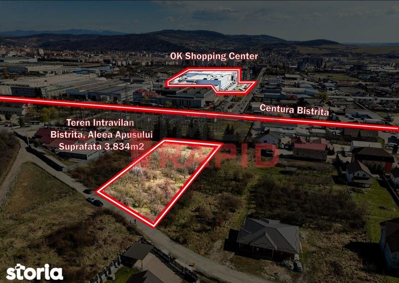 Teren de vanzare | Bistri?a | 3835mp |Ok Shopping Center | intravilan. - 1