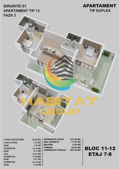 Penthouse, 4 camere, finalizat, 5 minute metrou Berceni - 2