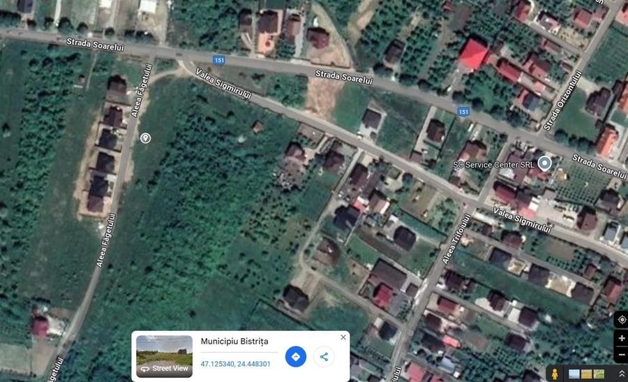 teren intravilan - Aleea Fagetului - 680 mp + 87 mp drum de acces - 5700 Euro/Ar - 3