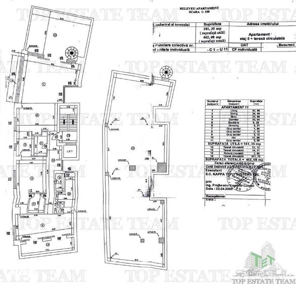 Apartament cu 4 camere decomandat, mobilat în Polonă