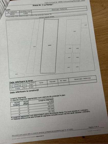 Teren de 9900 mp, în Central