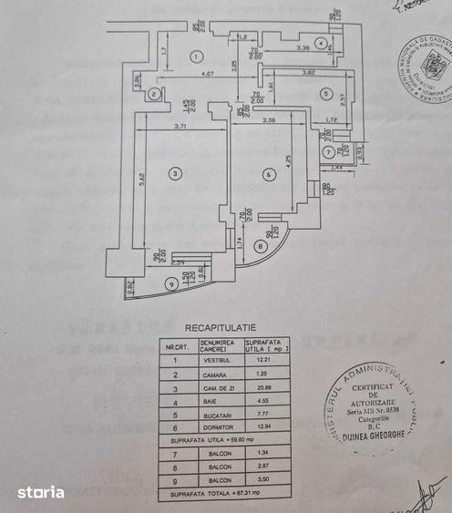 Apartament cu 2 camere decomandat, mobilat în Nerva Traian