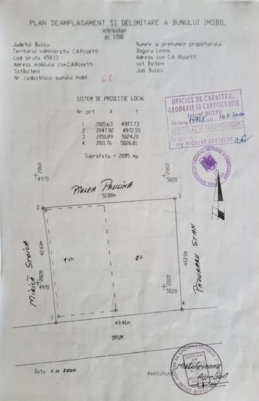 Vand teren Comana Balteni Judetul Buzau - 3