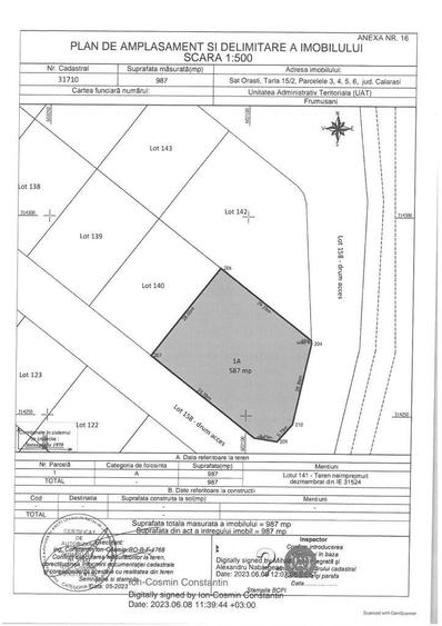 Loturi pentru case la intrarea in Frumusani - 3