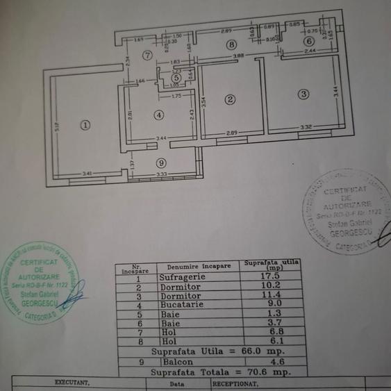 Vand apartament 3 camere et 3/4 Mangalia str Rozelor nr 13 decomandat renovat mobilat aproape de plaja gara si statiunea Saturn vedere la mare - 6