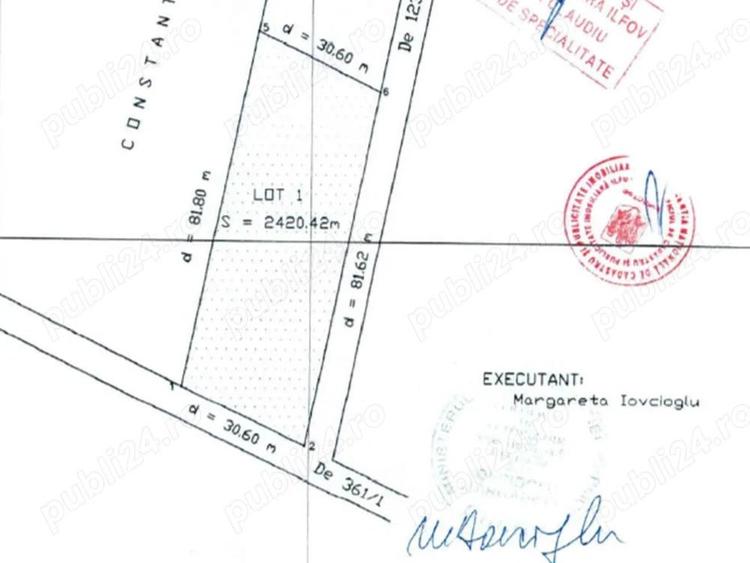 Teren intravilan de 2420 mp in Saftica, comuna Balotesti - strada Ion Lahovari - 5