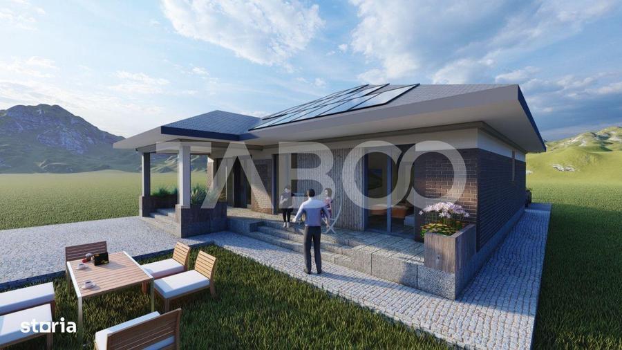 Casa noua de vanzare cu 3 camere Sura Mica Sibiu 500 mp teren - 2