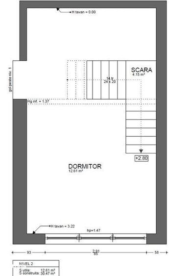 Apartament cu 3 camere semidecomandat în Borhanci
