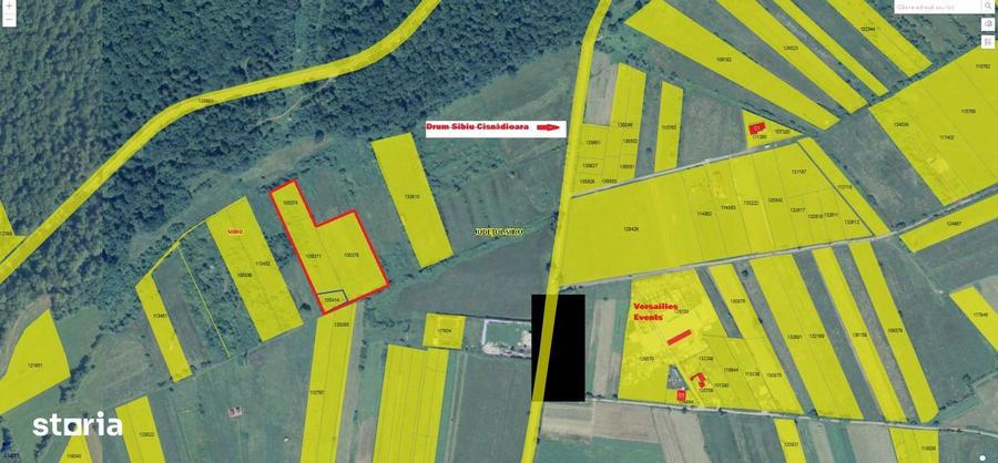 Teren 11350 m2 Sibiu, langa Padurea Dumbrava drum Sibiu-Cisnadioara - 4