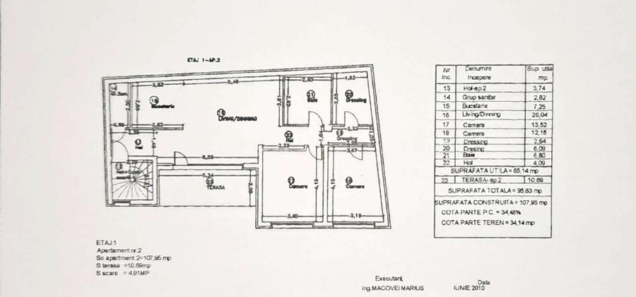 De vanzare 3 camere in bloc nou pe Ghiocei/Stefan cel Mare - 2