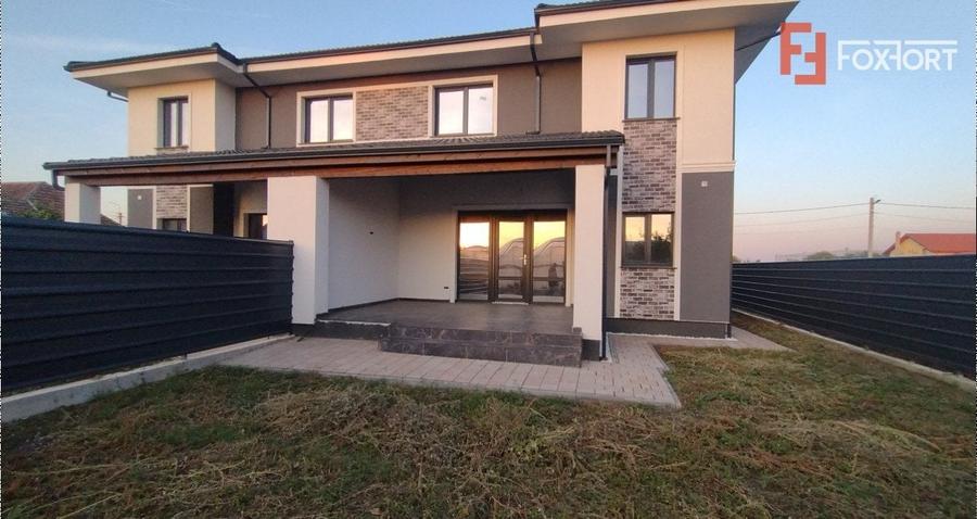 Duplex 5 camere, Becicherecu Mic - Garaj, terasa, Interior la Rosu - 1