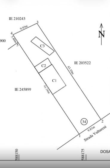 Teren Construcții intravilan de 440 mp, în Brâncoveanu