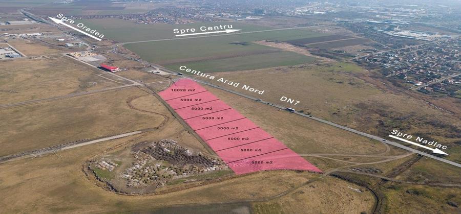 Teren Industrial Arad 5000 mp 34 euro mp+TVA - 1