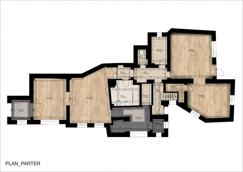 Apartament tip vila 295 mp utili, regim S+P+M, ideal birouri, clinica, avocatura - 18