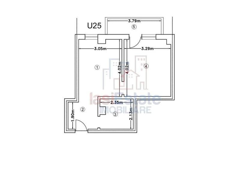 Apartament cu 2 camere în Bârnova