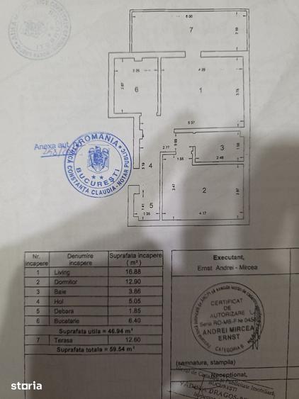 Apartament cu 2 camere decomandat în Chitila