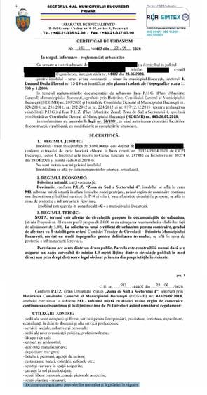 Teren Construcții intravilan de 3690 mp, în Berceni