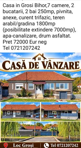 Casă cu 4 camere în Groși