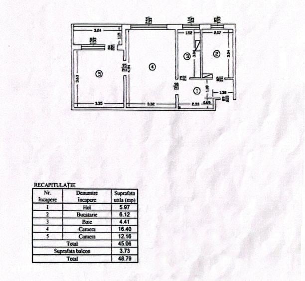 Apartament 2 camere CANTEMIR, Fara Risc, etaj intermediar - 4