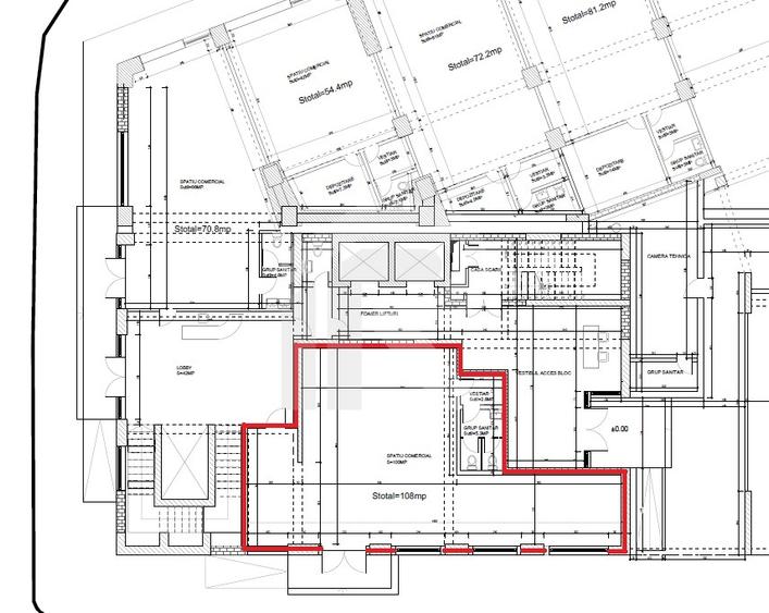 Spatii comerciale | 182-463 mp | Subsol | Barrio Residence Unirii - 9