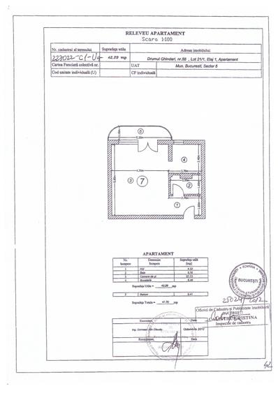 Garsoniera 47 mp + 1 loc parcare , 69.500 euro, Etaj 1 din 3, Bloc 2012 - 7