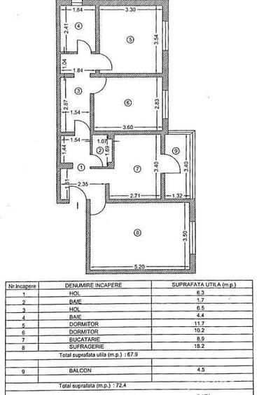 Vand apt 3 camere zona C5 Tulcea Bl A5G etaj 4 langa Penny Pre? 56.000 euro - 3