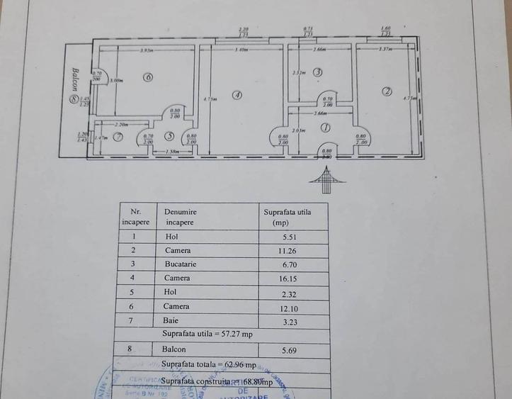 Apartament 3 camere, etaj 2, Precista, zona Scoala nr.4 - 19
