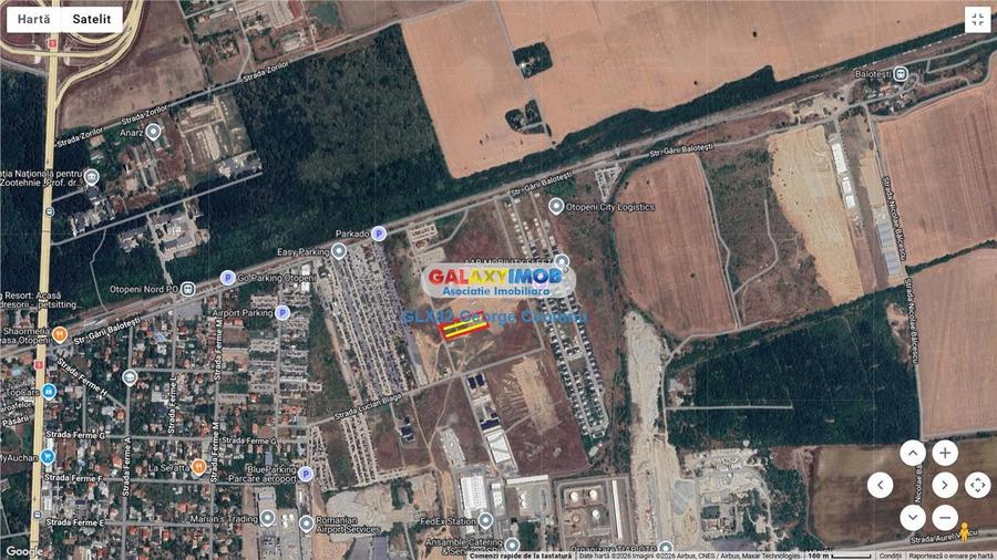 Inchiriere teren  750mp Otopeni strada Garii Balotesti - 4