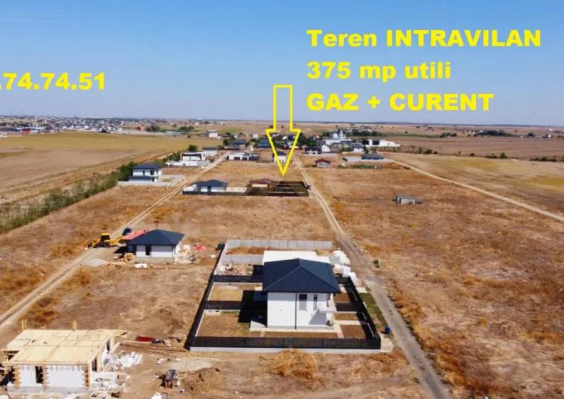 Teren INTRAVILAN cu UTILITATI - comuna Berceni - 2