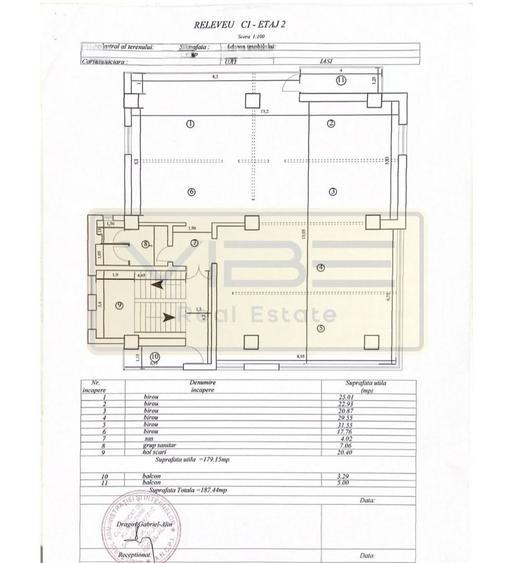 Cladire birouri / activități medicale - 1032 mp utili - semicentral - 6