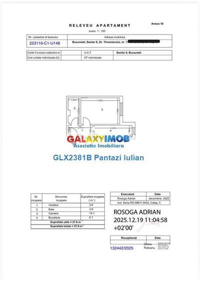 Lujerului | Garsoniera | Decomandata | Centrala Proprie | 7min. metrou - 8