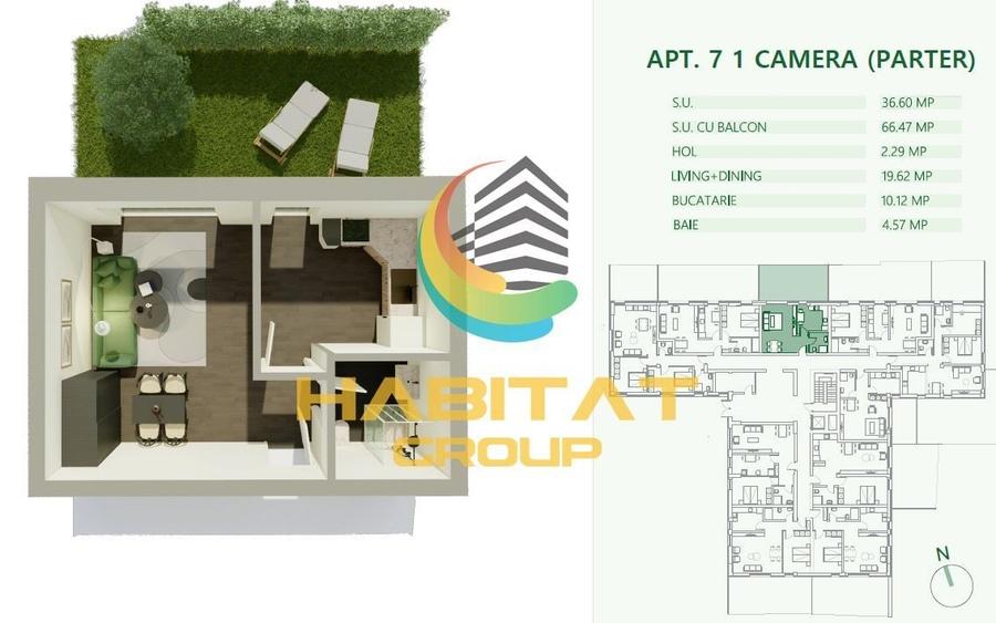 Garsoniera Mihai Bravu cu curte de 30 mp investitie - 5