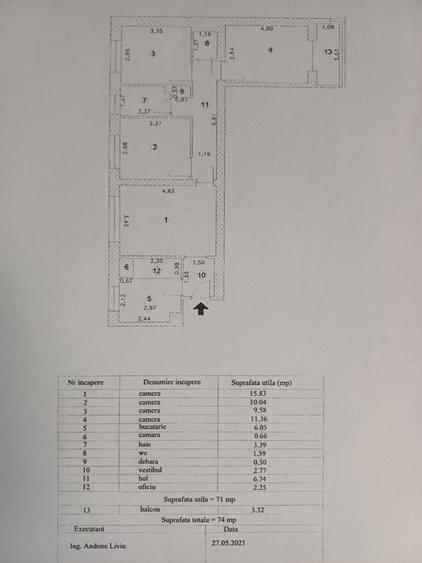 Apartament 4 camere, Centrul Civic - 6