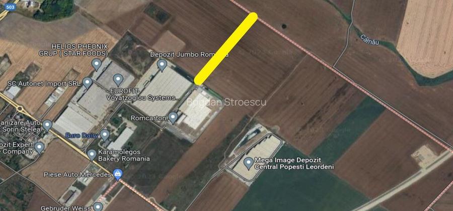 Teren ideal hala industriala Popesti Leordeni ( Jumbo )